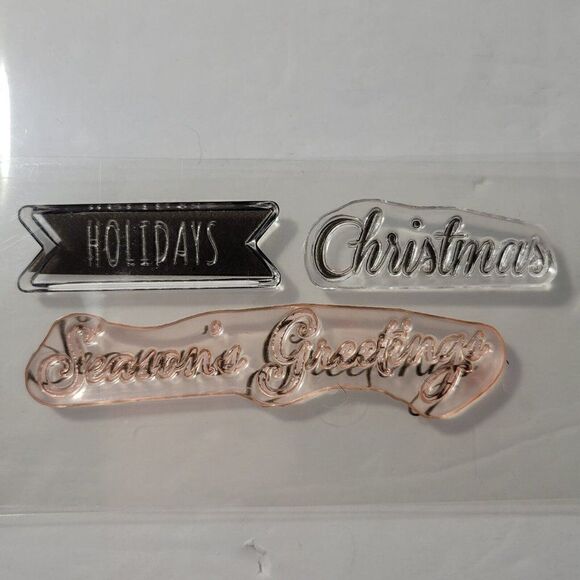 Stampin' Up Rubber Mount Stamp Sets 12 Days of Christmas & Watercolor Winter Too - Picture 7 of 12